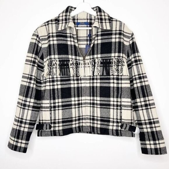 POLO RALPH LAUREN Wool Blend Plaid Jacket - Picture 1 of 11